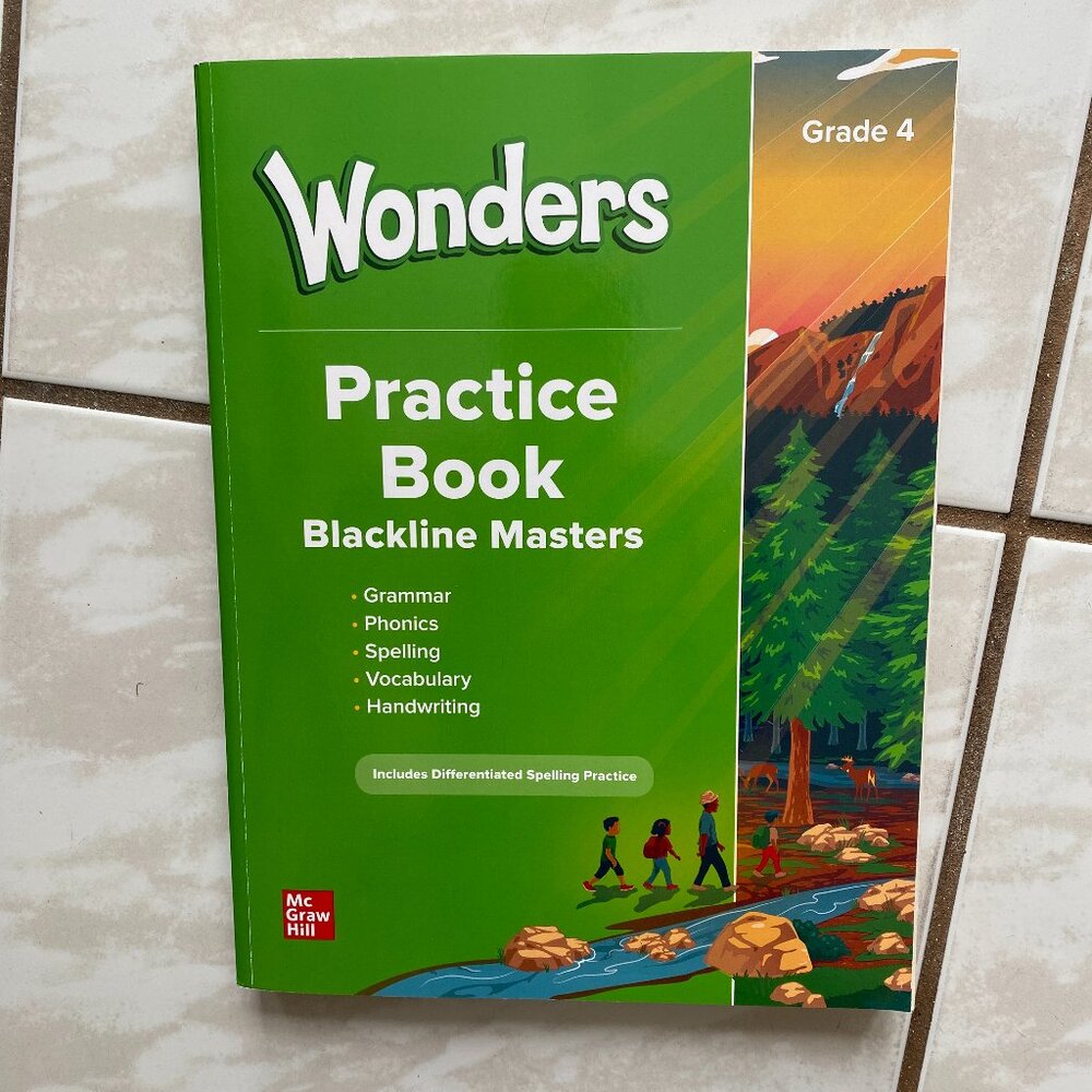 Wonders Grade 4 National Practice Book (ELEMENTARY CORE READING) by McGraw Hill